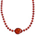 Southwest Coral and Amber Bead Necklace KX120926