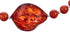 Southwest Coral and Amber Bead Necklace KX120926