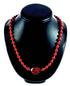 Southwest Coral and Amber Bead Necklace KX120926