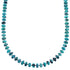 Southwest Sterling Silver Turquoise Bead Necklace KX120916