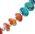 Turquoise and Orange Oyster Shell Bead Necklace KX120921