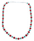 Southwest Turquoise and Coral Bead Necklace KX120918