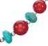 Southwest Turquoise and Coral Bead Necklace KX120918