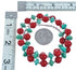 Southwest Turquoise and Coral Bead Necklace KX120918