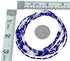 Lapis 3-Strand Bead Liquid Silver Necklace KX120935