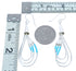 Blue Turquoise Liquid Silver Waterfall Hook Dangle Bead Earrings KX120942