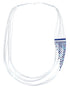 Hand Strung Liquid Sterling Silver Azurite Waterfall Necklace KX120906