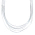 Hand Strung Liquid Silver Waterfall Necklace KX120908