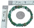 Green Jade Stretch Bead Bracelet KX121033
