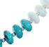 Turquoise And Mother Of Pearl Bead Necklace KX121015