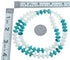 Turquoise And Mother Of Pearl Bead Necklace KX121015