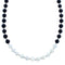 Onyx And Mother Of Pearl Bead Necklace KX121011