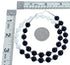 Onyx And Mother Of Pearl Bead Necklace KX121011