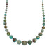 Sterling Silver Kingman Turquoise Bead Necklace KX121126