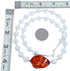 Southwest Mother of Pearl and Amber Bead Necklace KX121128