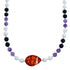 Sterling Silver Multicolor Bead Necklace KX121131