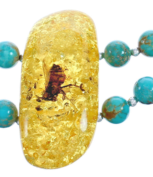 Sterling Silver Multicolor Bead Necklace KX121136