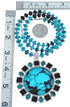 Turquoise Onyx Bead Necklace with Pendant KX121140