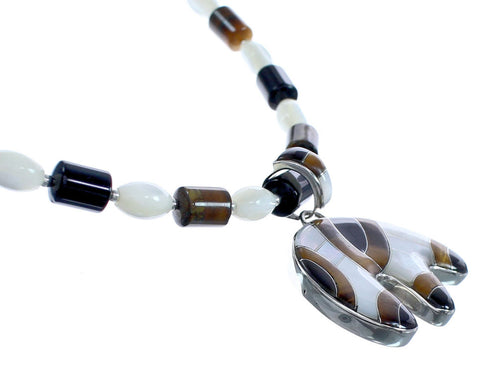 WhiteRock Multicolor Bear Pendant Bead Necklace KX121141