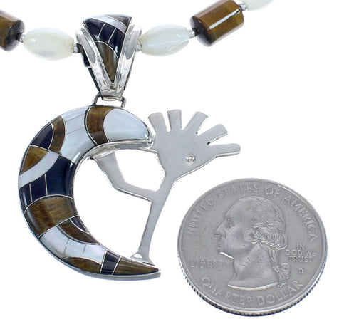 WhiteRock Multicolor Kokopelli Pendant Necklace KX121142