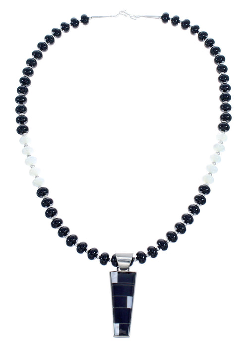 Southwest Onyx and Mother Of Pearl Necklace Set KX121146