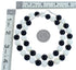 Southwest Mother Of Pearl and Onyx Bead Necklace KX121149