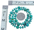 Southwest Turquoise Sterling Silver Bead Necklace KX121154