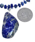 Lapis Sterling Silver Bead Necklace and Pendant KX121157