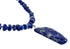 Lapis Sterling Silver Bead Necklace and Pendant KX121157