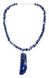 Lapis Sterling Silver Bead Necklace KX121159