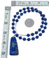 Southwest Lapis Sterling Silver Bead Necklace KX121160