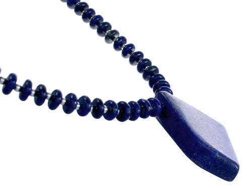 Lapis Bead Necklace KX121161