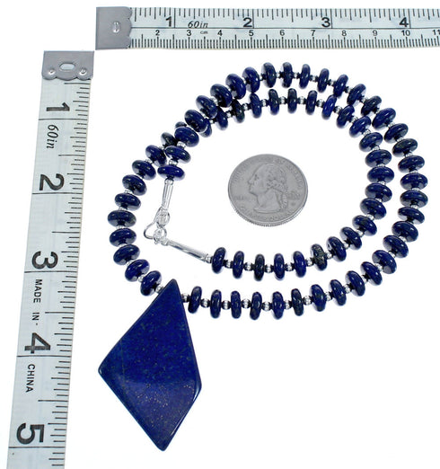 Lapis Bead Necklace KX121161