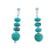Southwest Turquoise Post Dangle Earrings KX121165