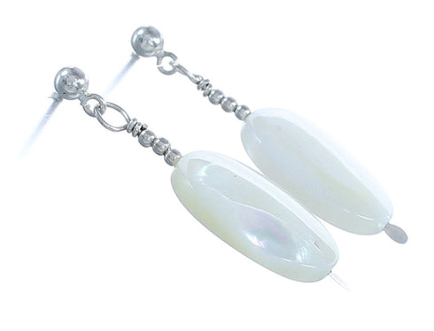 Southwest Mother Of Pearl Post Dangle Earrings KX121167