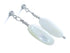 Southwest Mother Of Pearl Post Dangle Earrings KX121167