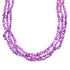 3-Strand Pink Fresh Water Pearl Twisted Bead Necklace KX121175