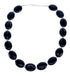 Sterling Silver Onyx Bead Necklace KX121176