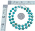 Southwest Turquoise Bead Necklace KX121179