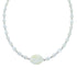 Sterling Silver Mother of Pearl Bead Necklace AX121658