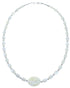 Sterling Silver Mother of Pearl Bead Necklace AX121658