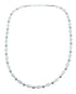 Sterling Silver Mother Of Pearl Bead Necklace AX121618