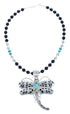 Navajo Sterling Silver Dragonfly Necklace AX121665