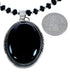 Onyx Sterling Silver Native American Bead Necklace AX121608