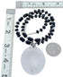 Onyx Sterling Silver Native American Bead Necklace AX121608