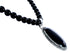 Onyx Sterling Silver Native American Bead Necklace AX121610