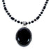 Onyx Sterling Silver Native American Bead Necklace AX121614
