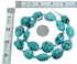 Southwest Authentic Sterling Silver Turquoise Beaded Necklace JX121507
