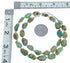 Southwestern Freeform Turquoise Sterling Silver Bead Necklace JX121537
