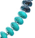 Turquoise with Hematite Accent Sterling Silver Bead Necklace JX121523